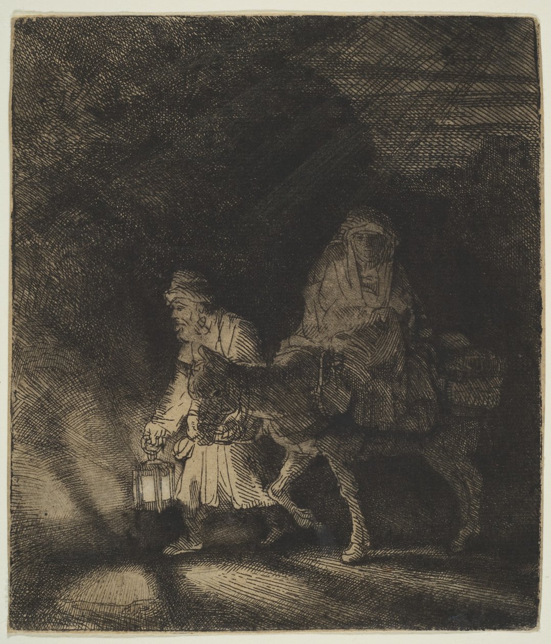 The Flight into Egypt: a Night Piece, 1651 av Rembrandt van Rijn