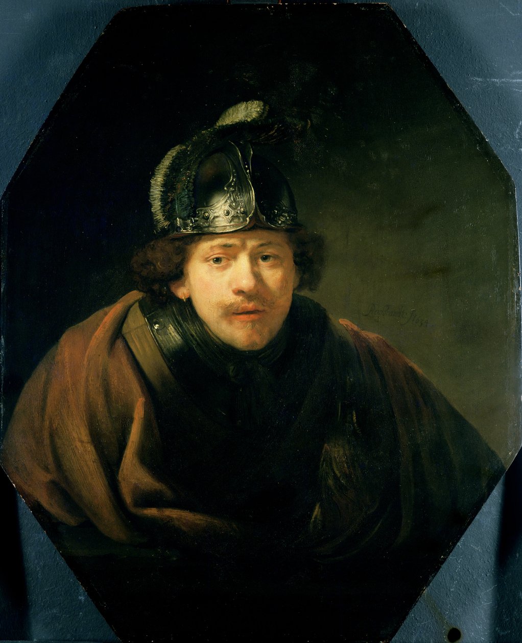 Selvportrett med hjelm, 1634 av Rembrandt van Rijn