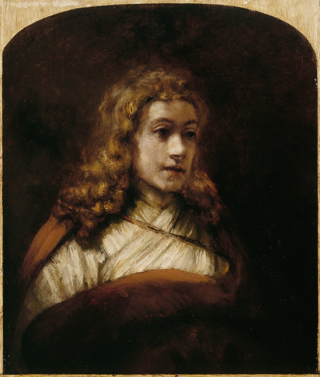 Titus, Rembrandts sønn, ca. 1660 av Rembrandt van Rijn