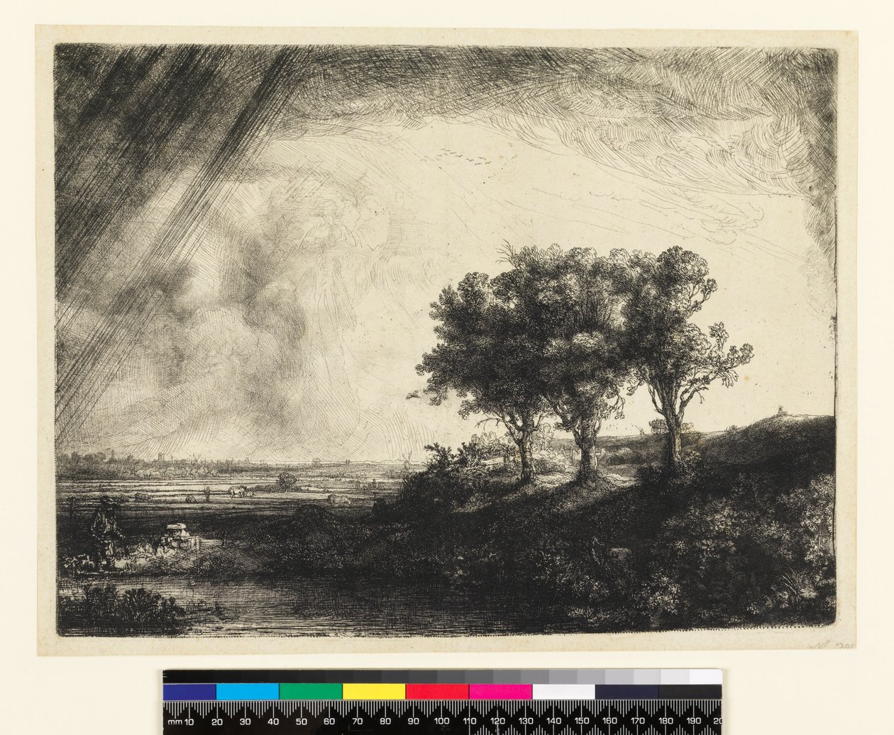 23.K5-292 De tre trærne av Rembrandt van Rijn