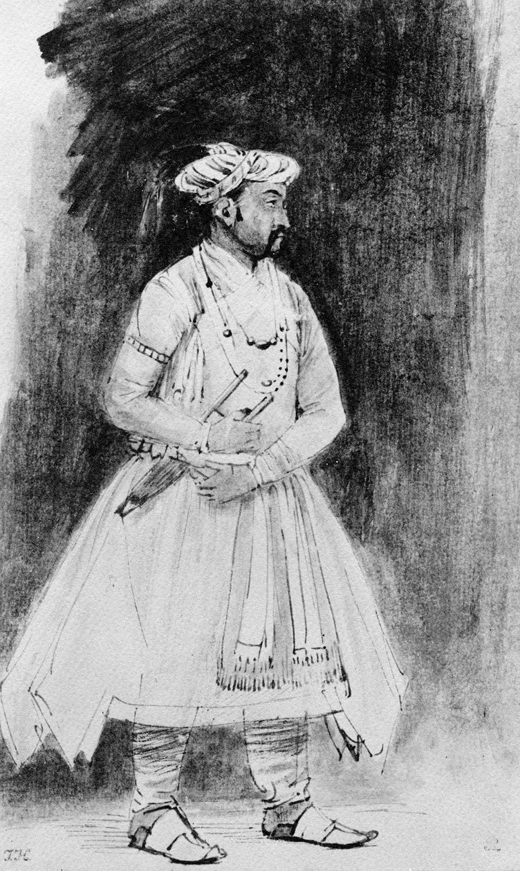 A Mughal Nobleman, ca. 1659 (penn, blekk og vask på papir) av Rembrandt van Rijn