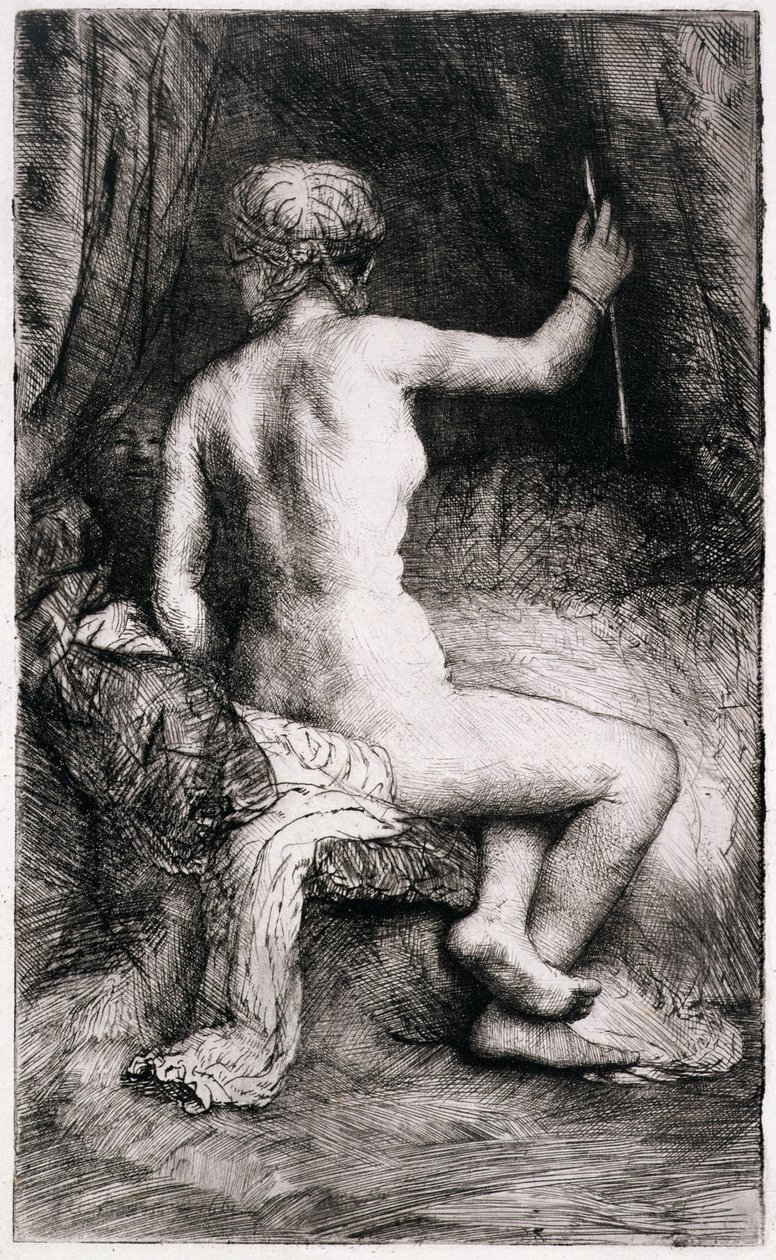 AD.12.39-153 Kvinnen med pilen, 1661 av Rembrandt van Rijn