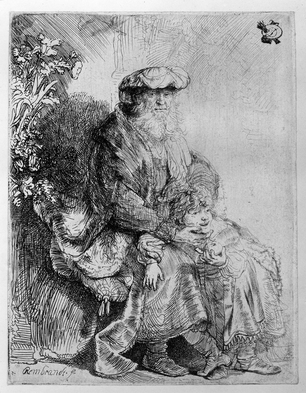 Abraham holder den unge Isak, ca. 1637 av Rembrandt van Rijn