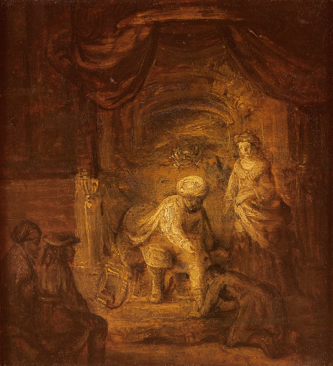 Bibelsk scene av Rembrandt van Rijn