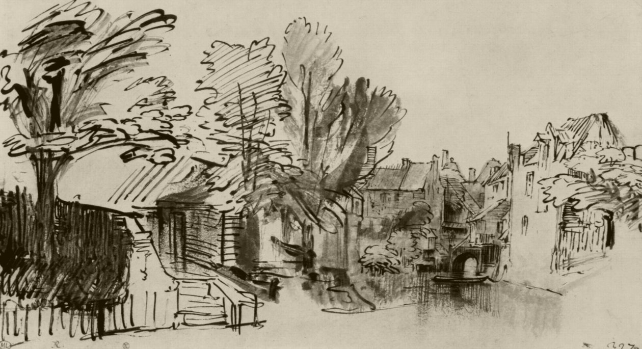 Singelen i Amersfoort av Rembrandt van Rijn