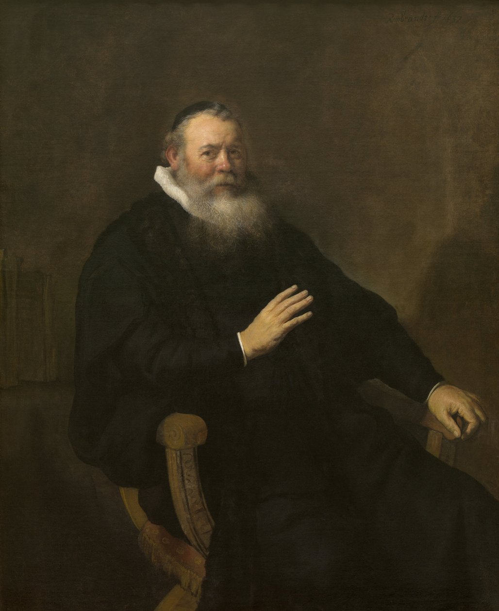 Pastoren Eleazar Swalmius av Rembrandt van Rijn