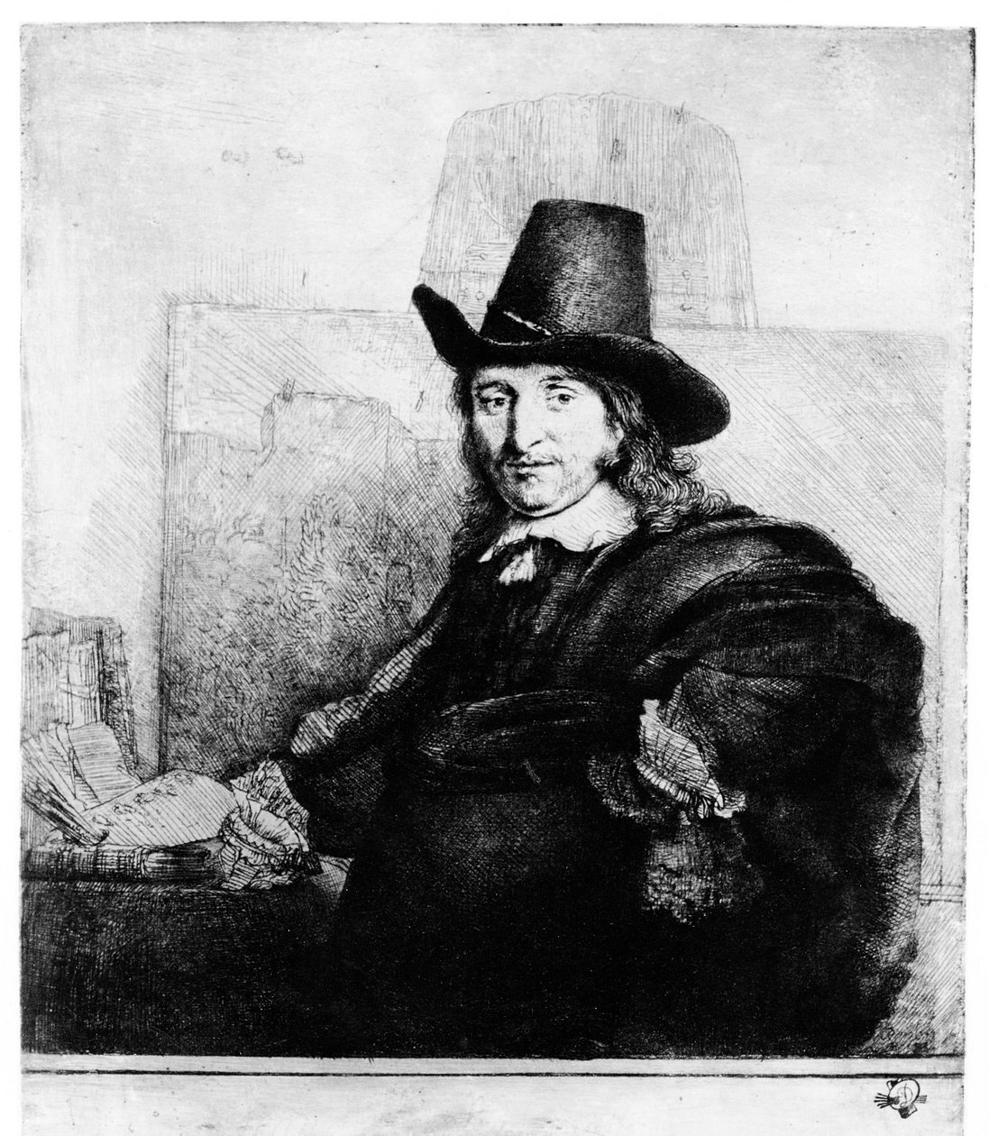 Jan Asselyn, ca. 1647 av Rembrandt van Rijn
