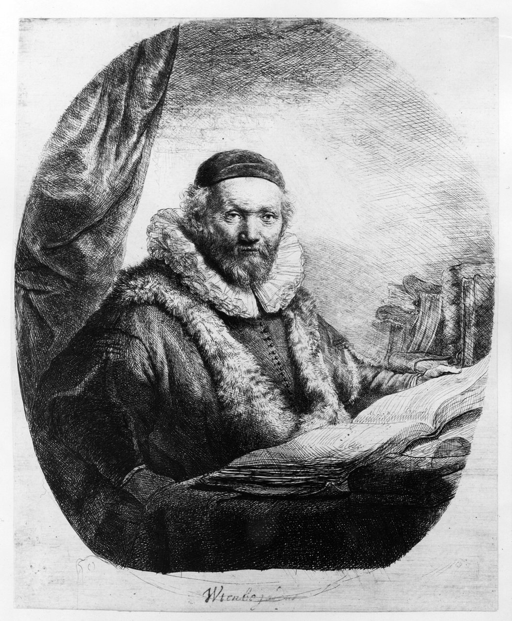 Jan Uytenbogaert, Remonstrantenes predikant, 1635 av Rembrandt van Rijn
