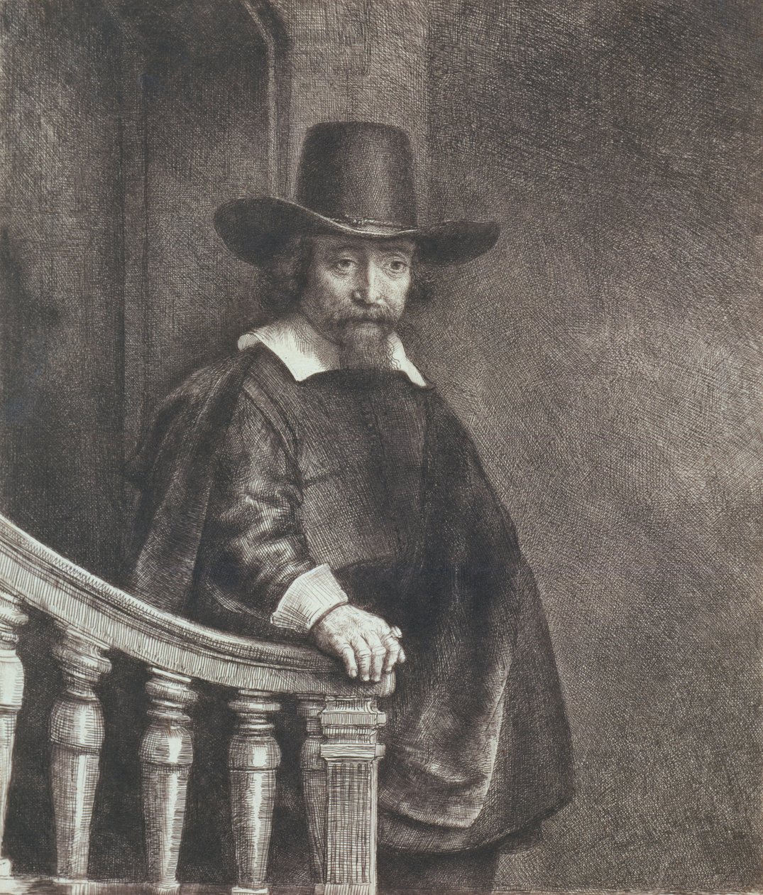 Portrett av Ephraim Bueno, lege av Rembrandt van Rijn