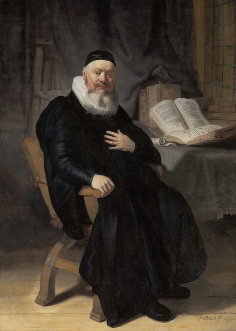 Portrett av Johannes Elison av Rembrandt van Rijn