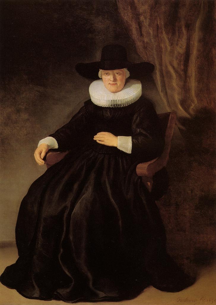 Portrett av Maria Bockenolle av Rembrandt van Rijn
