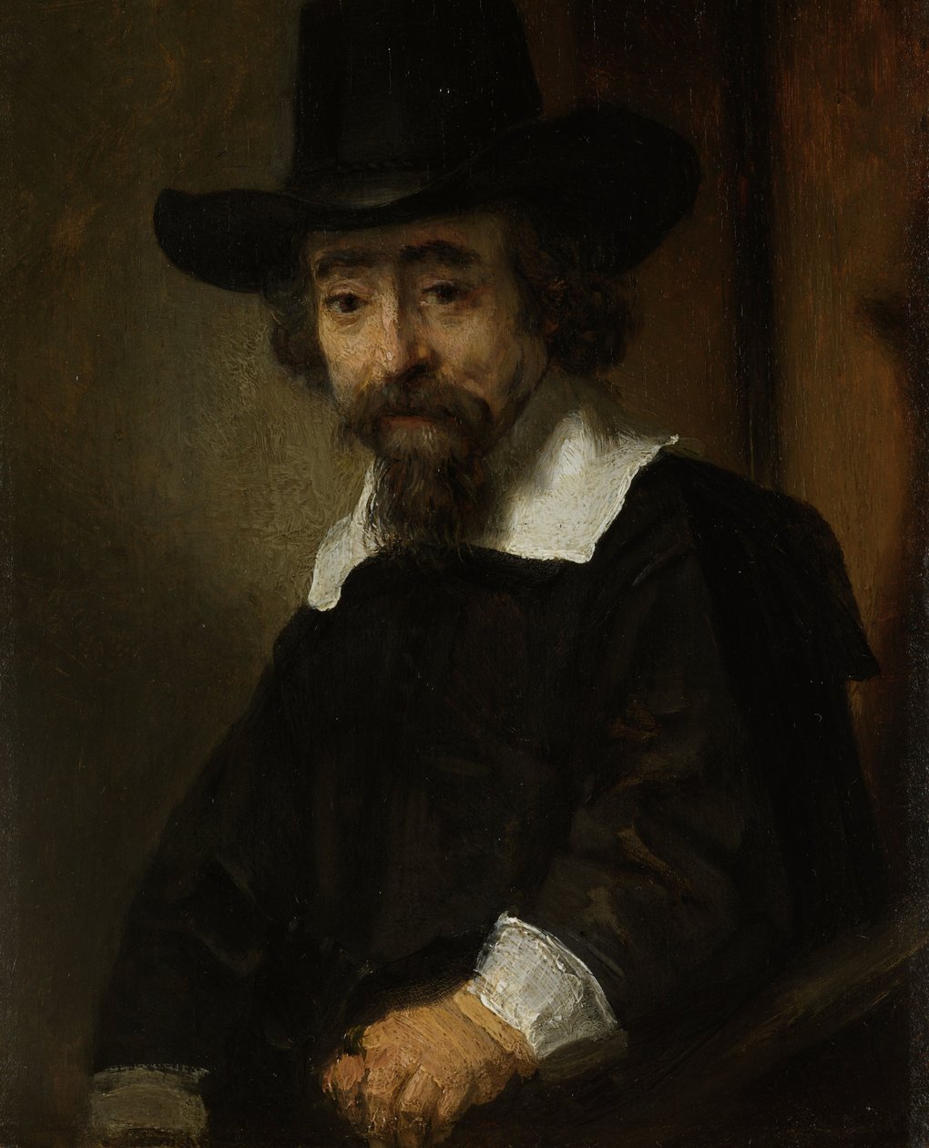 Portrett av en mann, antagelig Dr. Ephraïm Bueno av Rembrandt van Rijn