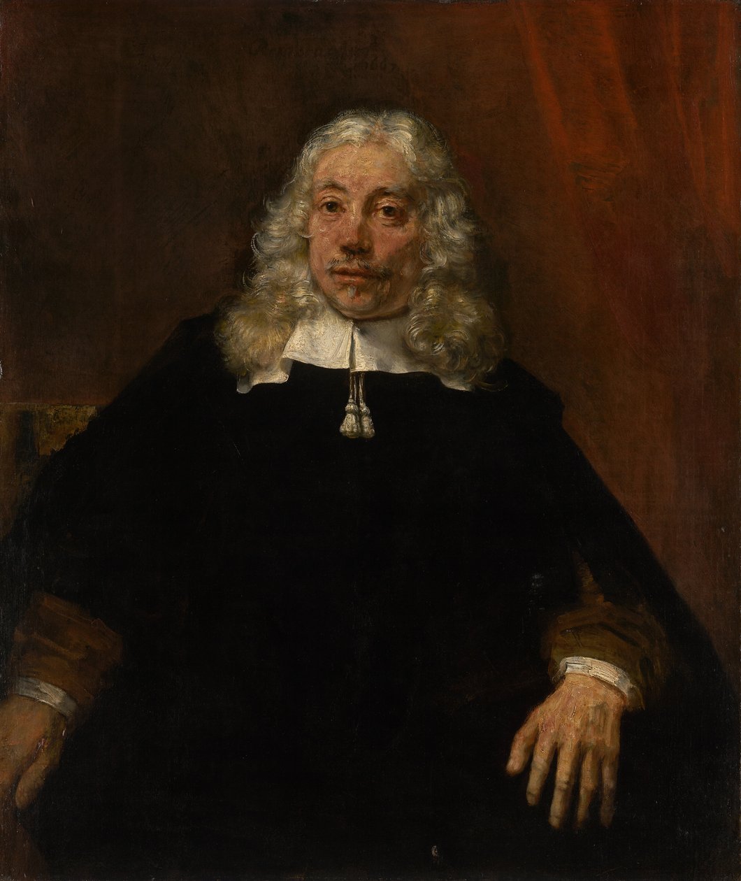 Portrett av en hvithåret mann av Rembrandt van Rijn
