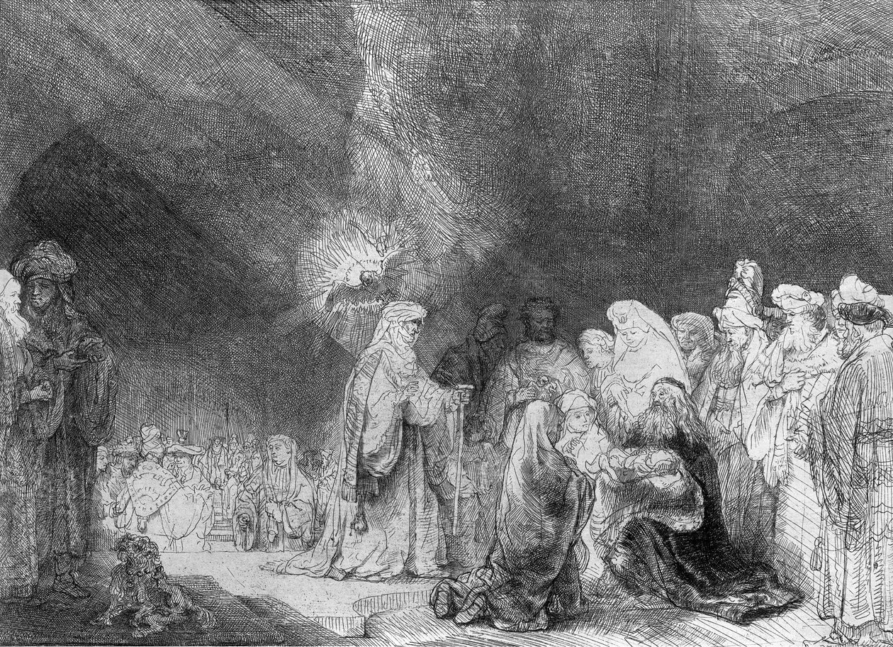 Presentasjon i tempelet av Rembrandt van Rijn