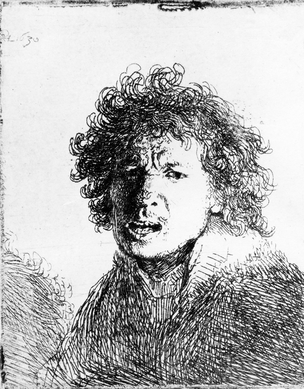 Selvportrett, 1630 av Rembrandt van Rijn