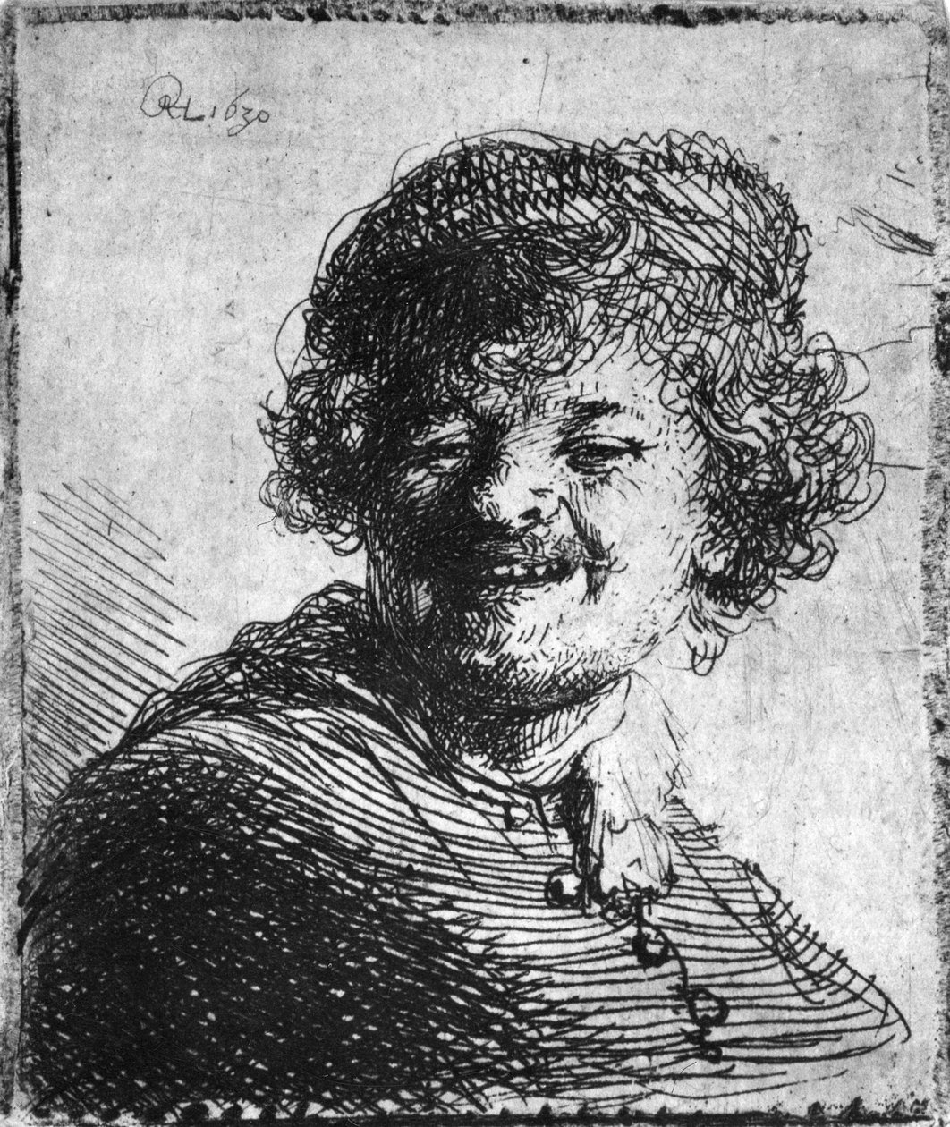 Selvportrett, 1630 av Rembrandt van Rijn