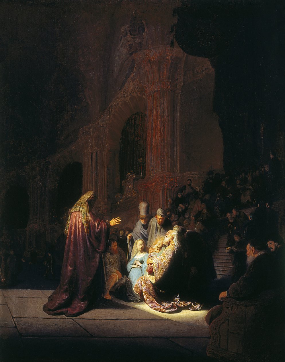 Simeons lovsang av Rembrandt van Rijn