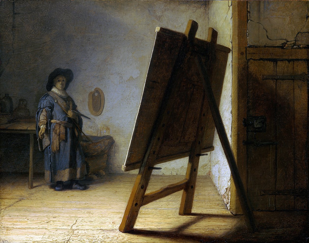 Artisten i studioet hans av Rembrandt van Rijn