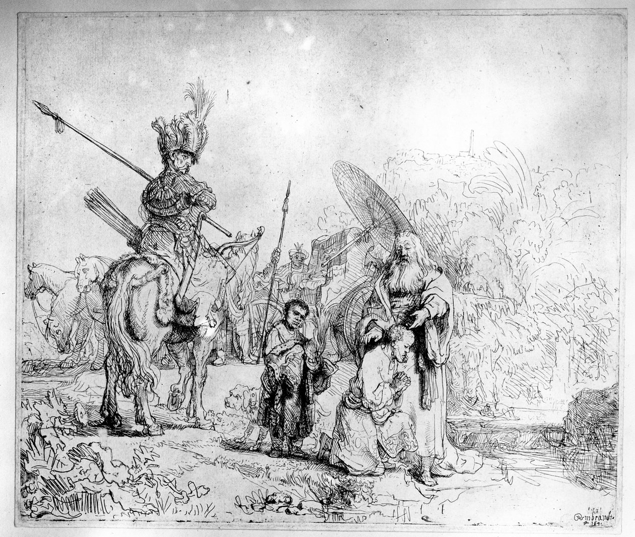 Eunukkens dåp, 1641 av Rembrandt van Rijn