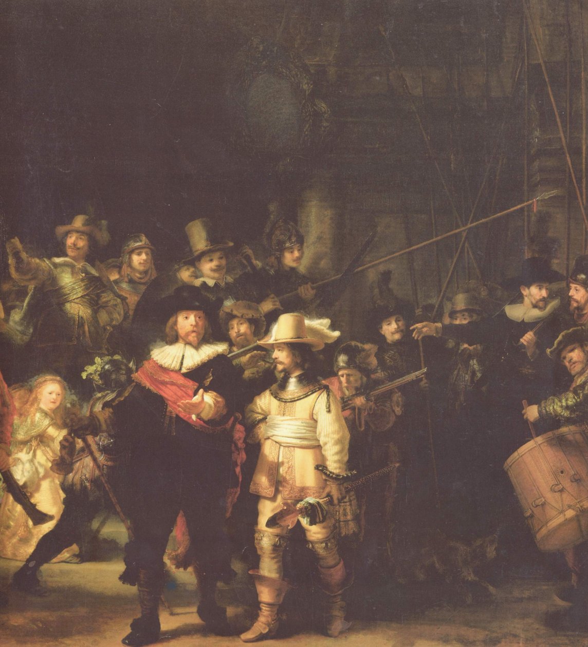 Selskapet til Frans Banning Cocq og Willem van Ruytenburch av Rembrandt van Rijn