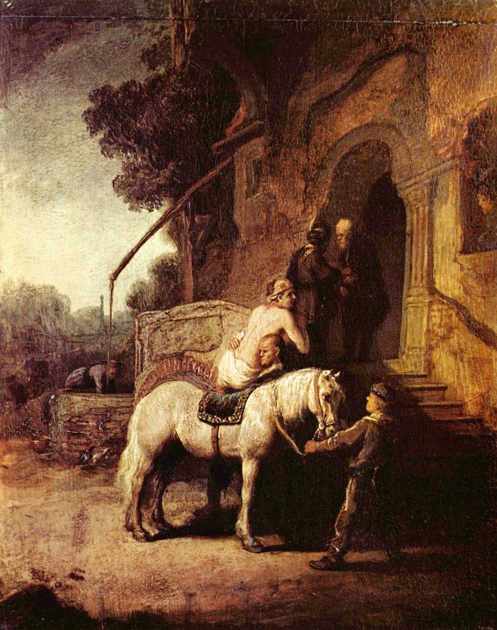 Den barmhjertige samaritanen av Rembrandt van Rijn