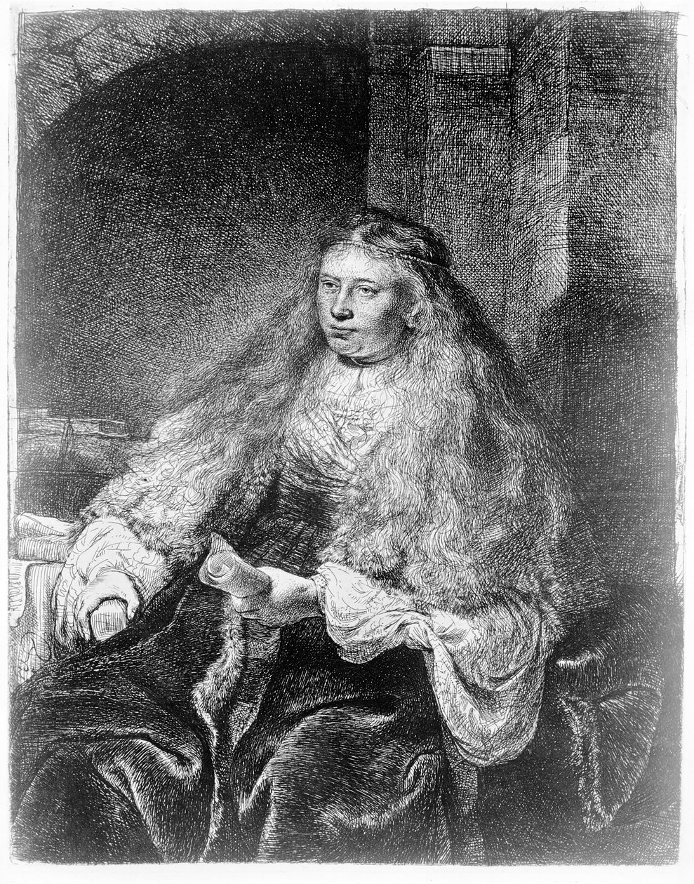 Den store jødiske bruden, 1635 av Rembrandt van Rijn