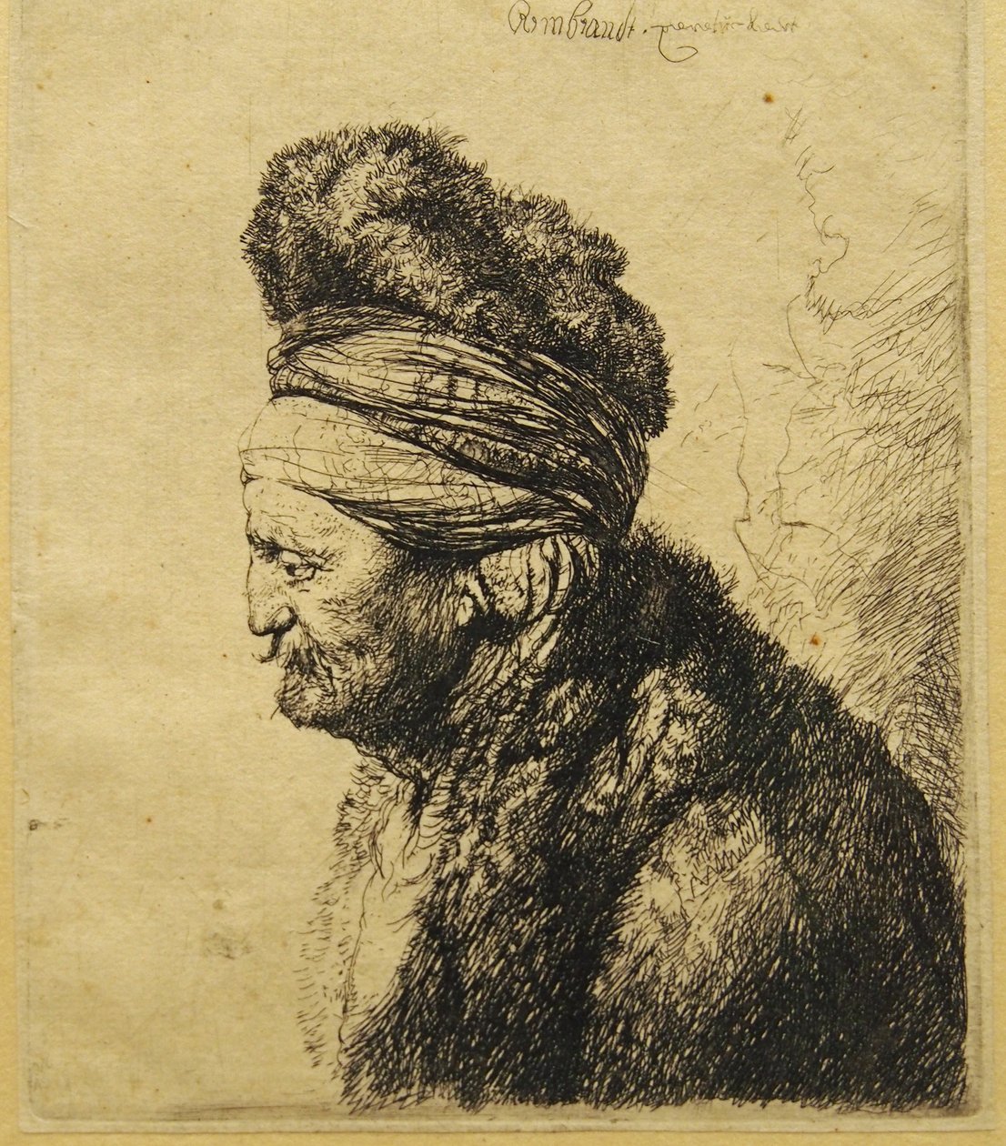 Det andre orientalske hodet av Rembrandt van Rijn