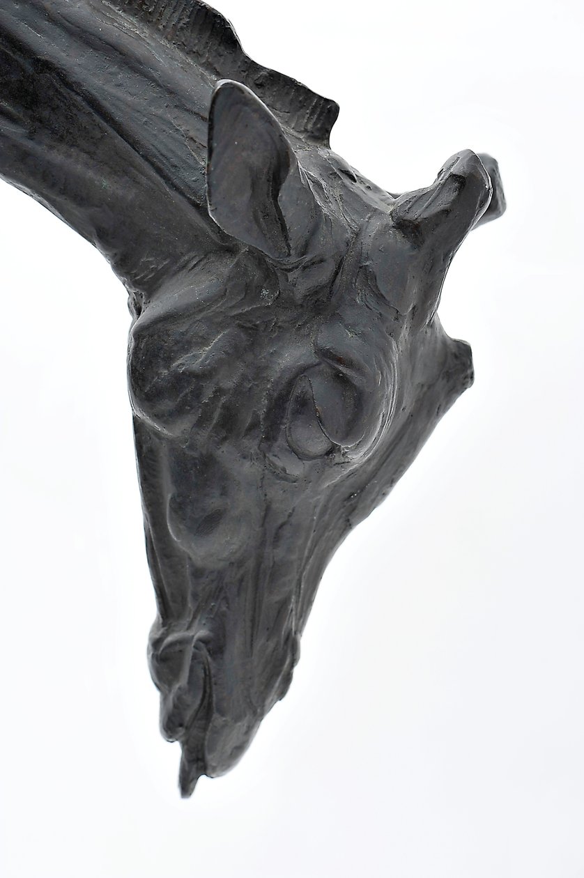 Stor giraff med senket hode, modellert 1909-10, støpt før 1913 (bronse) (se også 3084917-43) av Rembrandt Bugatti