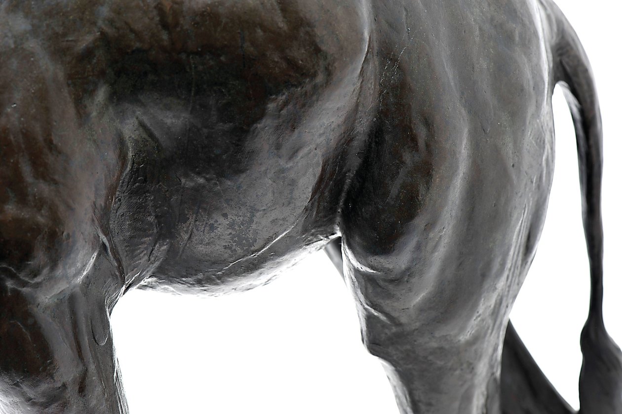 Stor giraff med senket hode, modellert 1909-10, støpt før 1913 (bronse) (se også 3084917-43) av Rembrandt Bugatti