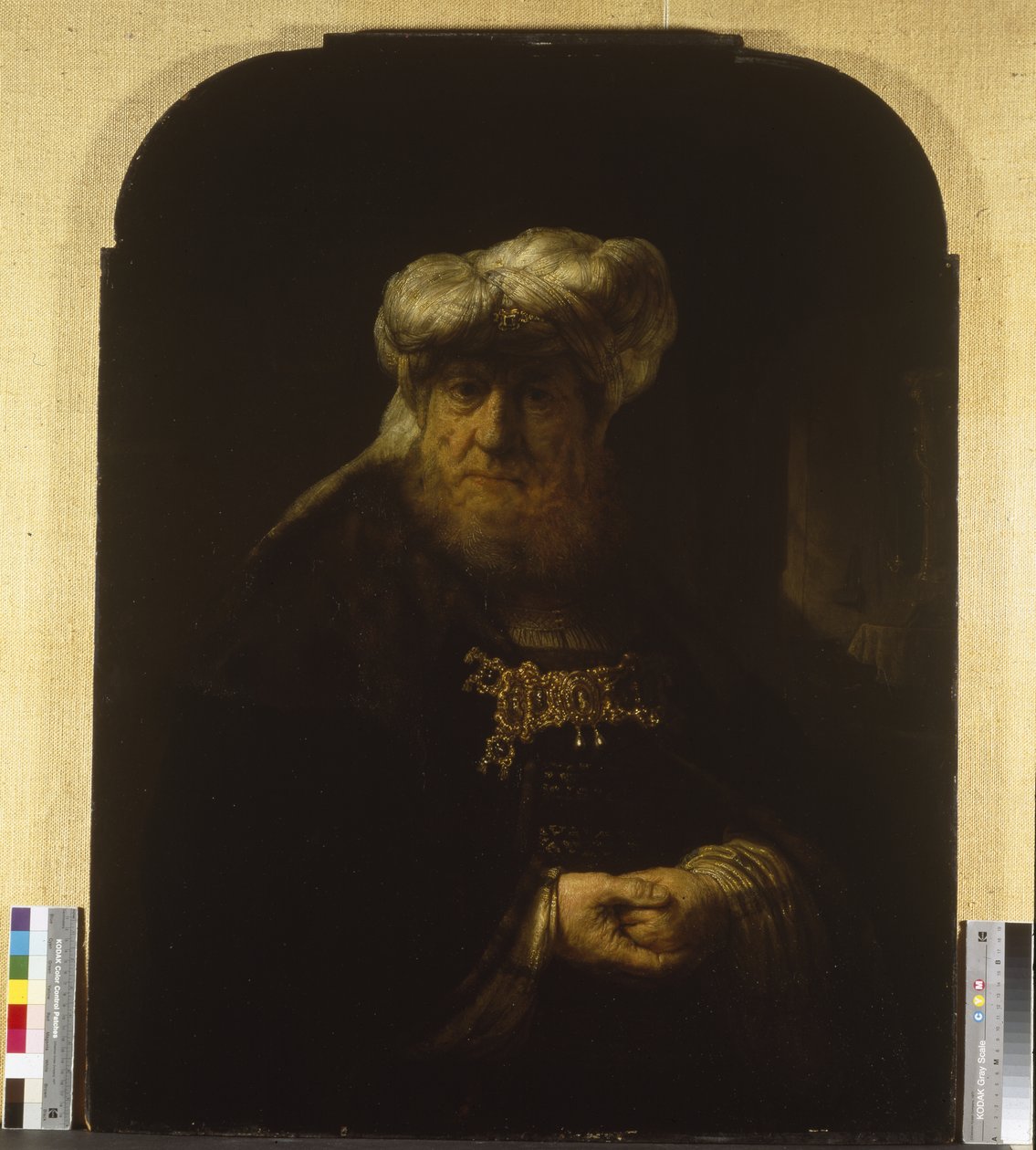 En mann i orientalsk drakt, ca 1639 (olje på trepanel) av Rembrandt Harmensz. van Rijn