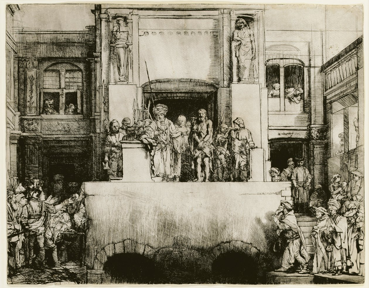 Kristus presentert for folket av Rembrandt van Rijn