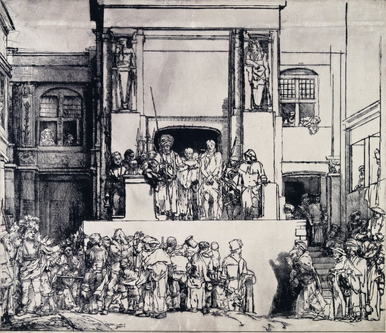 Kristus presentert for folket, 1655 av Rembrandt van Rijn