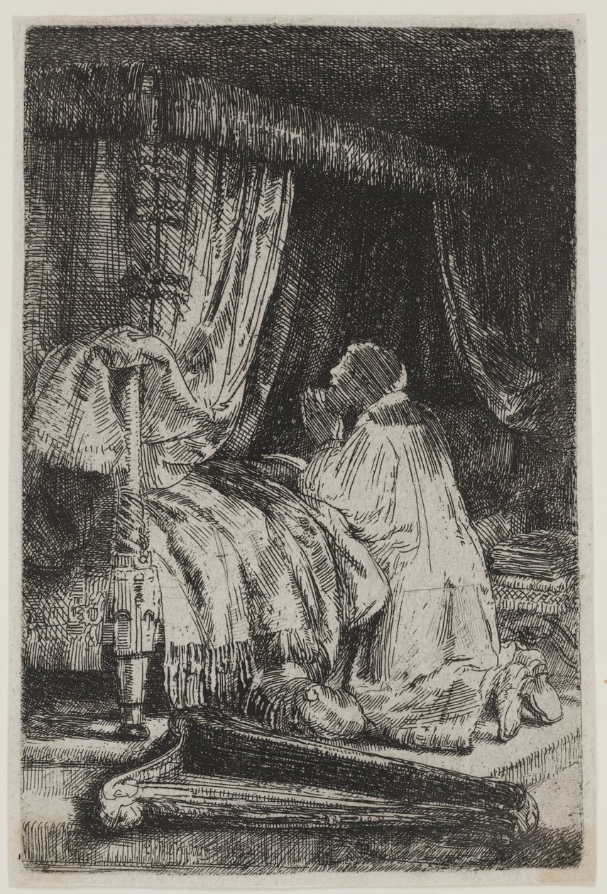 David i bønn av Rembrandt van Rijn