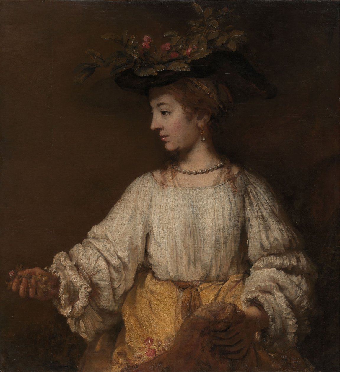 Flora, ca. 1654 (olje på lerret) av Rembrandt van Rijn