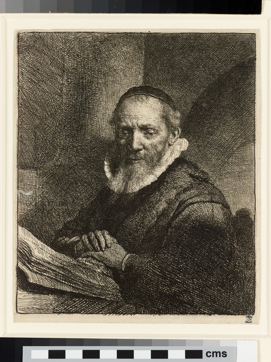 Portrett av Jan Cornelis Sylvius, predikant av Rembrandt van Rijn