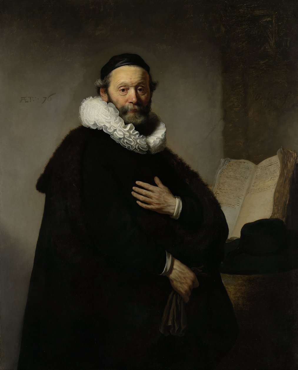 Portrett av Johannes Wtenbogaert av Rembrandt van Rijn