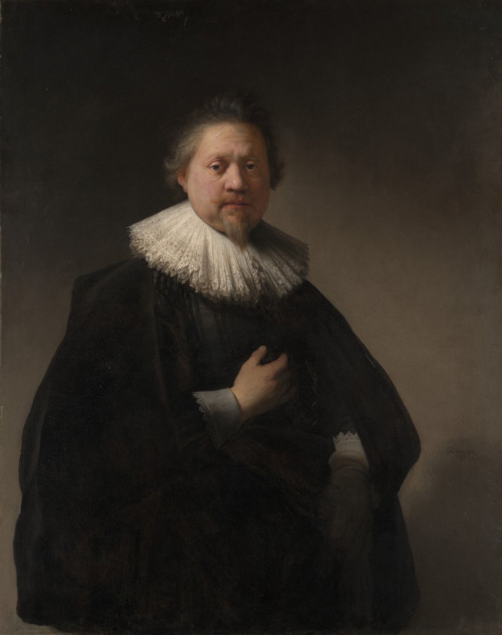 Portrett av en mann, sannsynligvis et medlem av Van Beresteyn-familien av Rembrandt van Rijn
