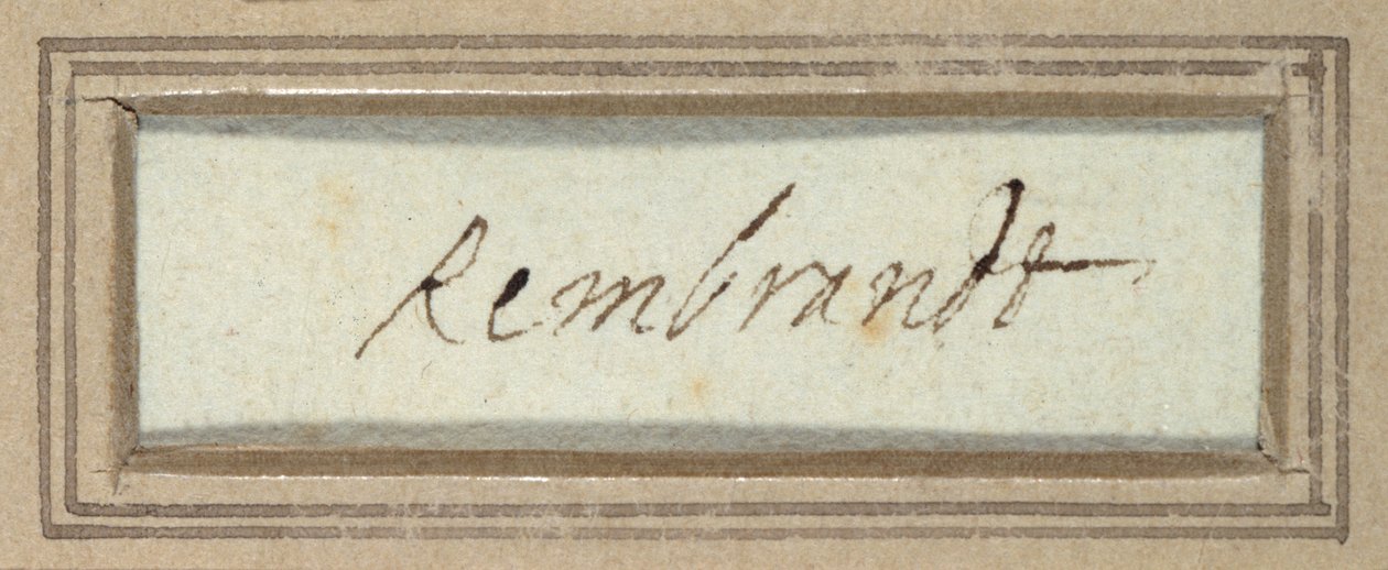 'Rembrandt' (blekk på papir) av Rembrandt Harmensz. van Rijn