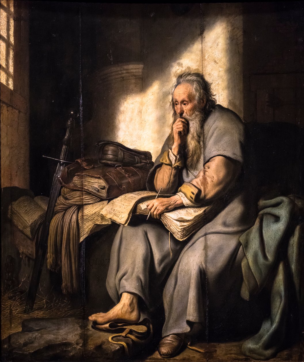 Sankt Paulus i fengsel av Rembrandt Harmensz. van Rijn