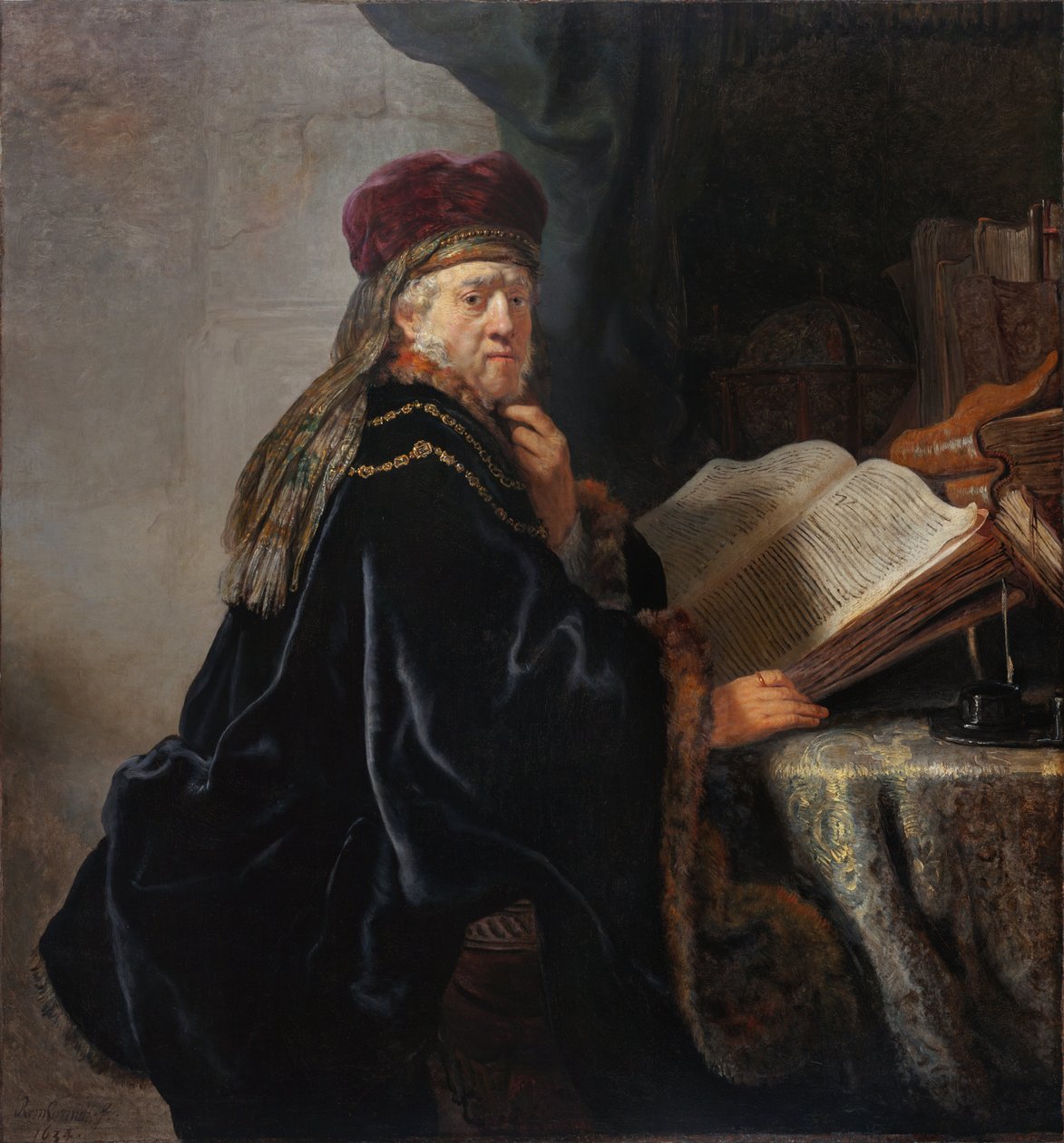 Forsker i hans studie av Rembrandt van Rijn