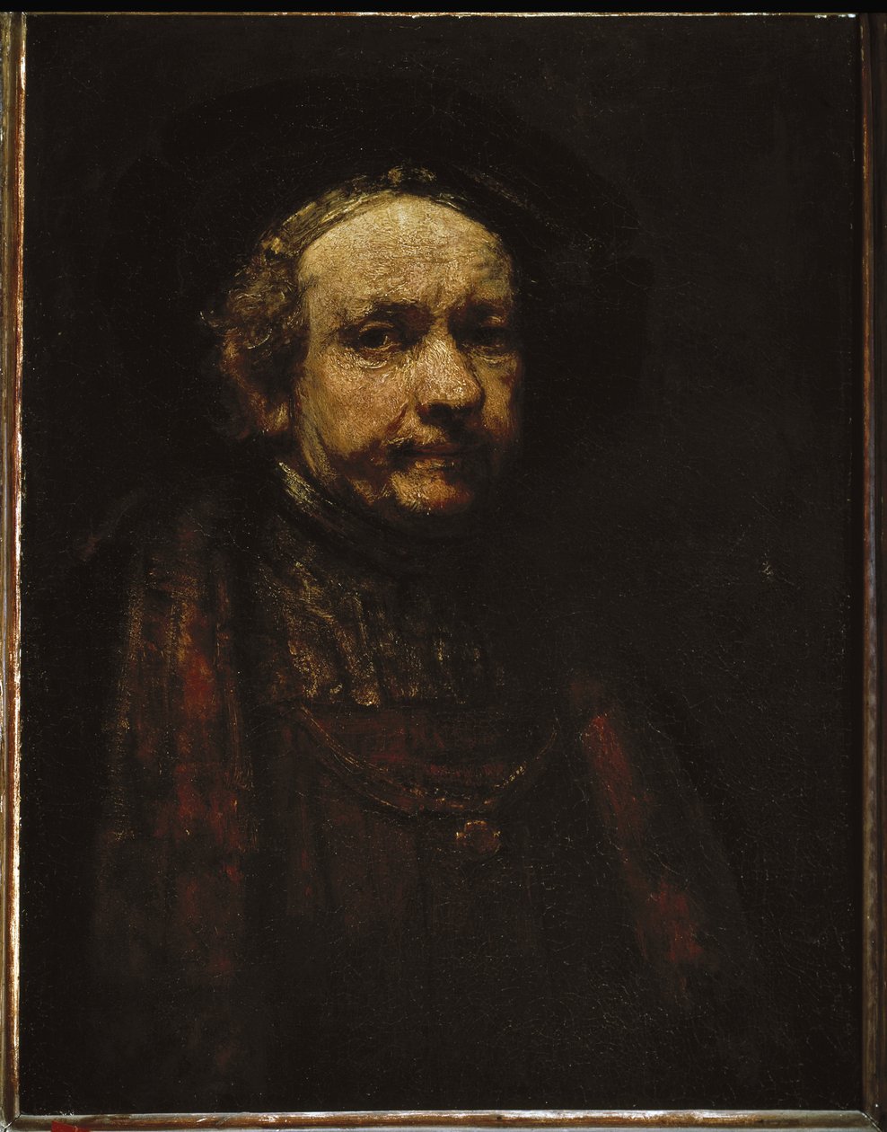 Selvportrett. (olje på lerret av Rembrandt van Rijn