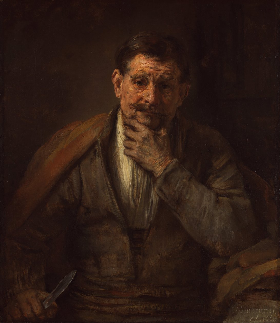 St. Bartolomeus av Rembrandt van Rijn