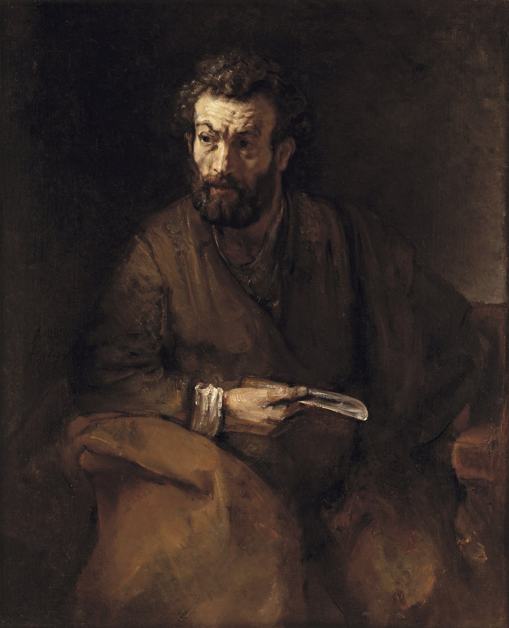 St. Bartolomeus av Rembrandt van Rijn