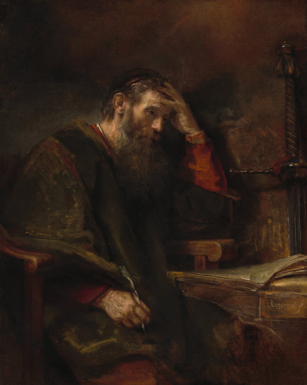 Apostelen Paulus, ca. 1657 av Rembrandt Harmensz van Rijn