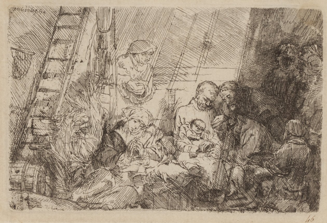 Omskjæringen i stallen av Rembrandt van Rijn