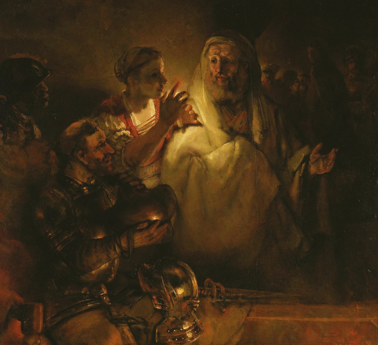 Fornektelsen av St. Peter av Rembrandt van Rijn