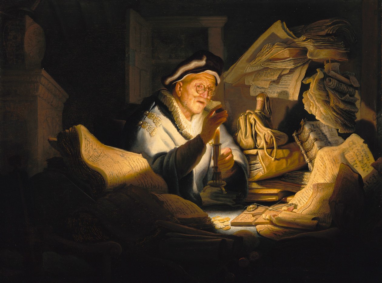 Lignelsen om den rike dåren av Rembrandt Harmensz. van Rijn