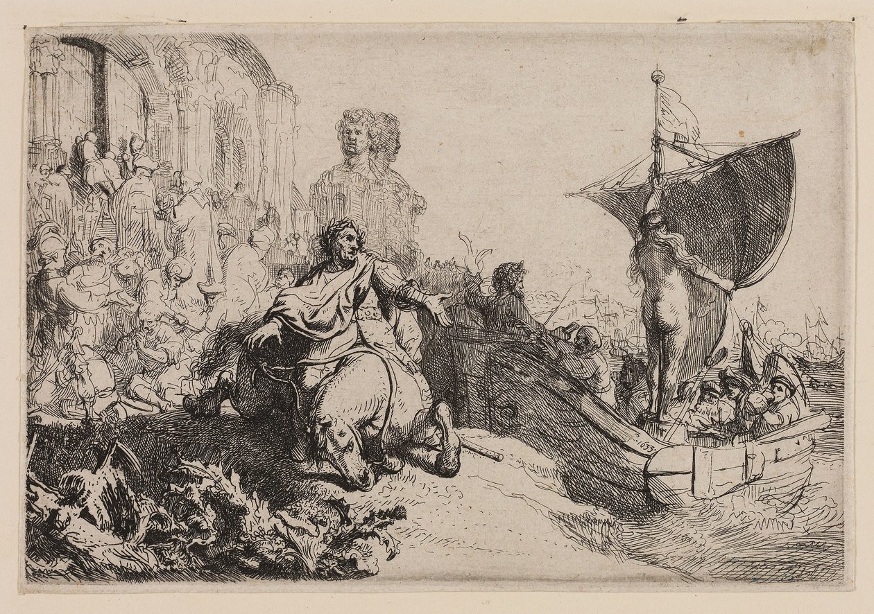 Lykkeskipet av Rembrandt Harmensz. van Rijn