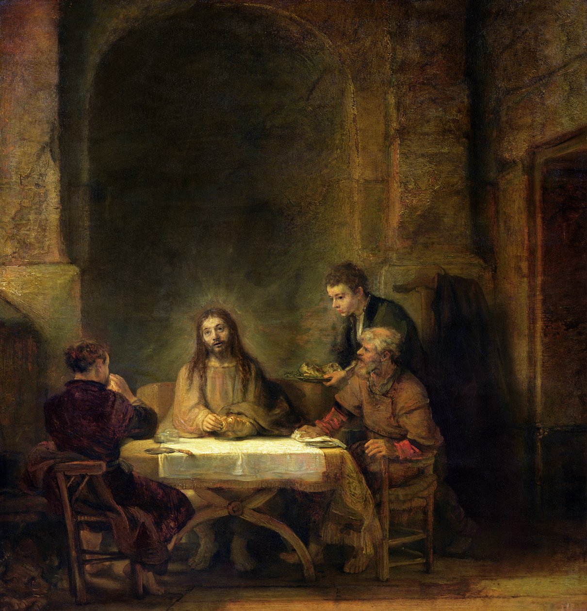 Nattverden i Emmaus av Rembrandt van Rijn