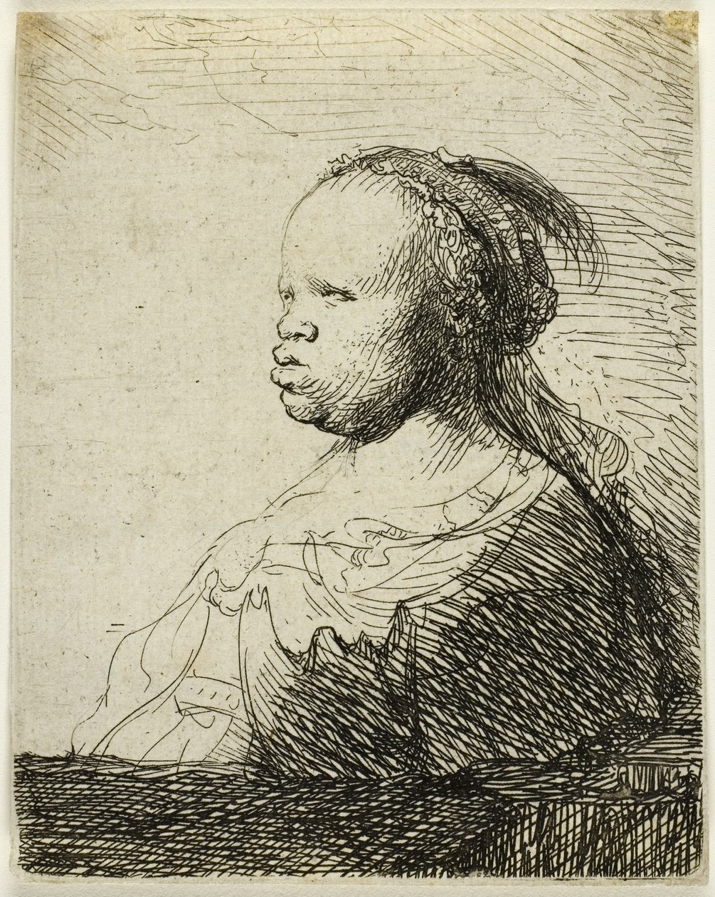The White Negress, ca. 1630 (radering på papir) av Rembrandt Harmensz. van Rijn